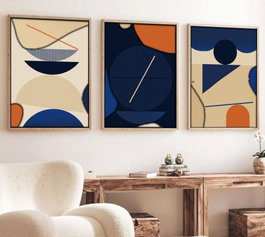 Wallity Huhu101 - 30 x 40 cm (3 Piezas)